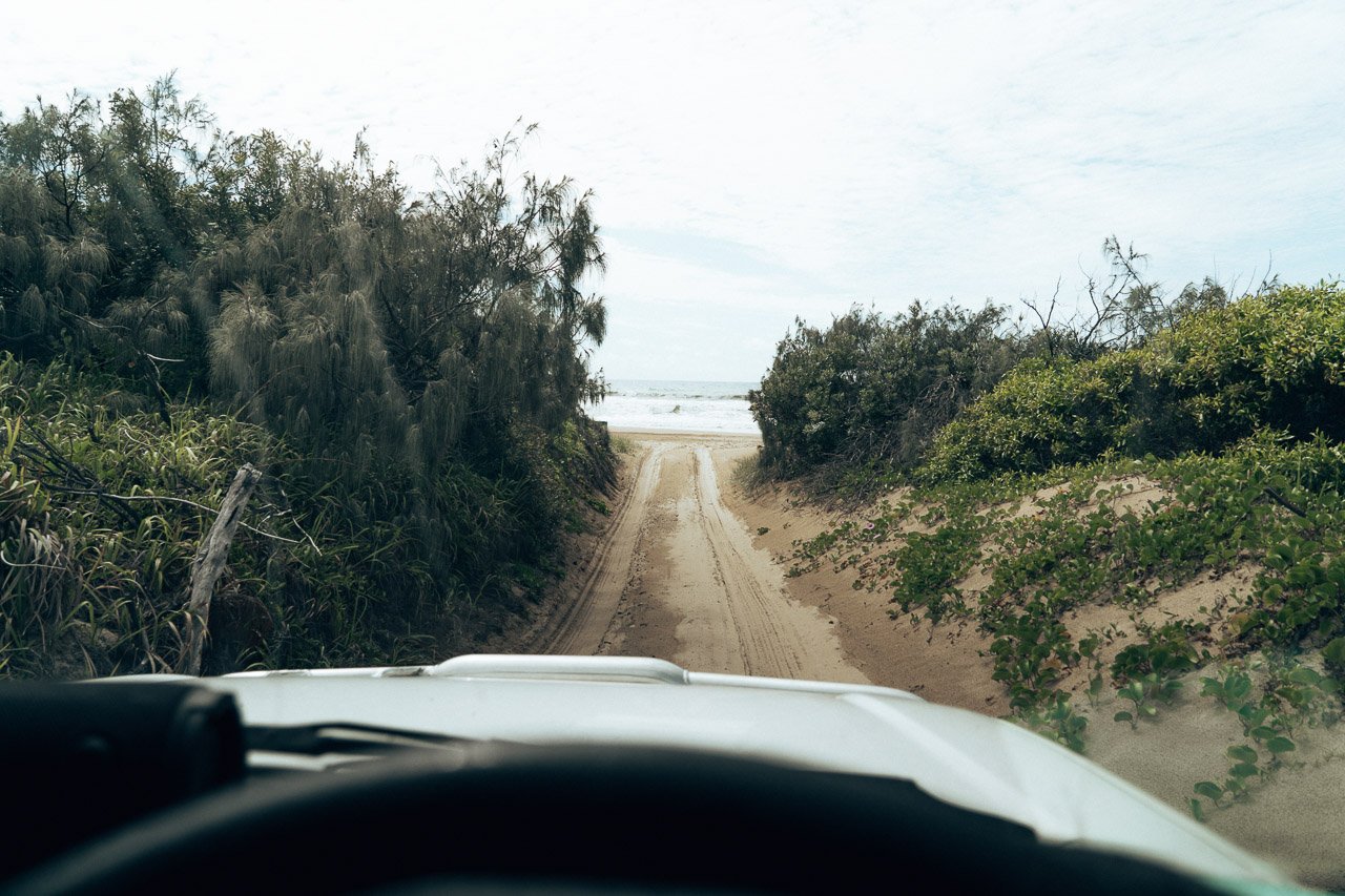 FraserIsland-Beachdrive3-WEB69 Sandtracks to the beach on Fraser Island