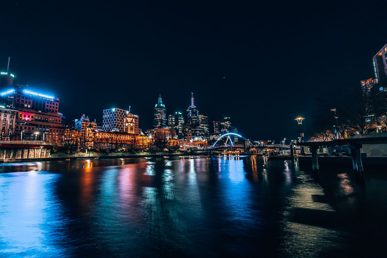 Melbourne - Flinders station across the river by Night11- BLOGPOST