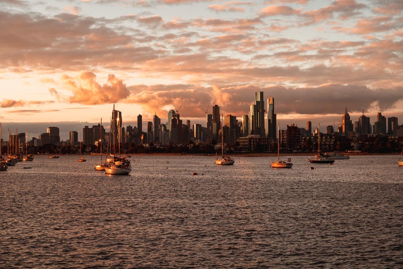 Melbourne - St Kilda Pier Sunset - A ( day Melbourne itinerary