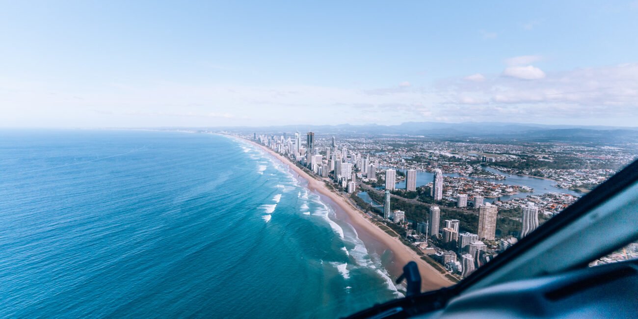 A scenic helicopter tour with Sea World Helicopters