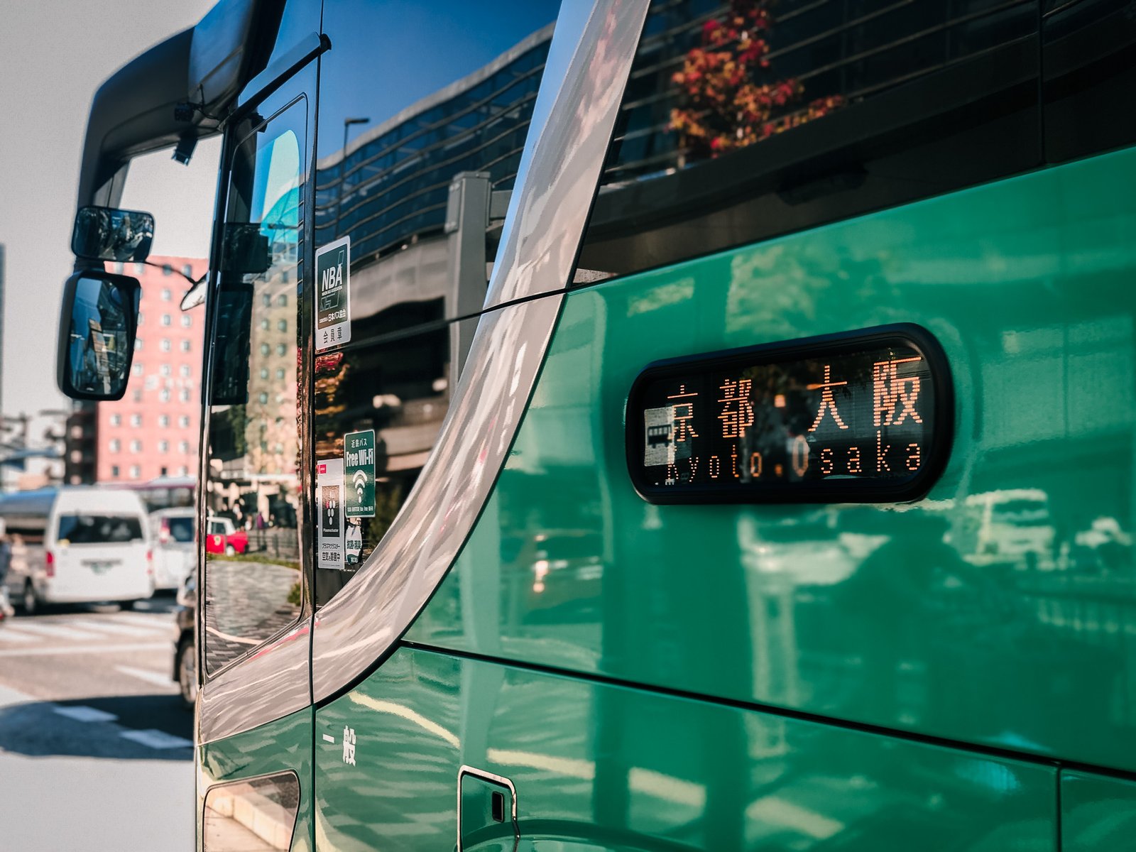 Bus from Kyoto to Osaka - BLOGPOST